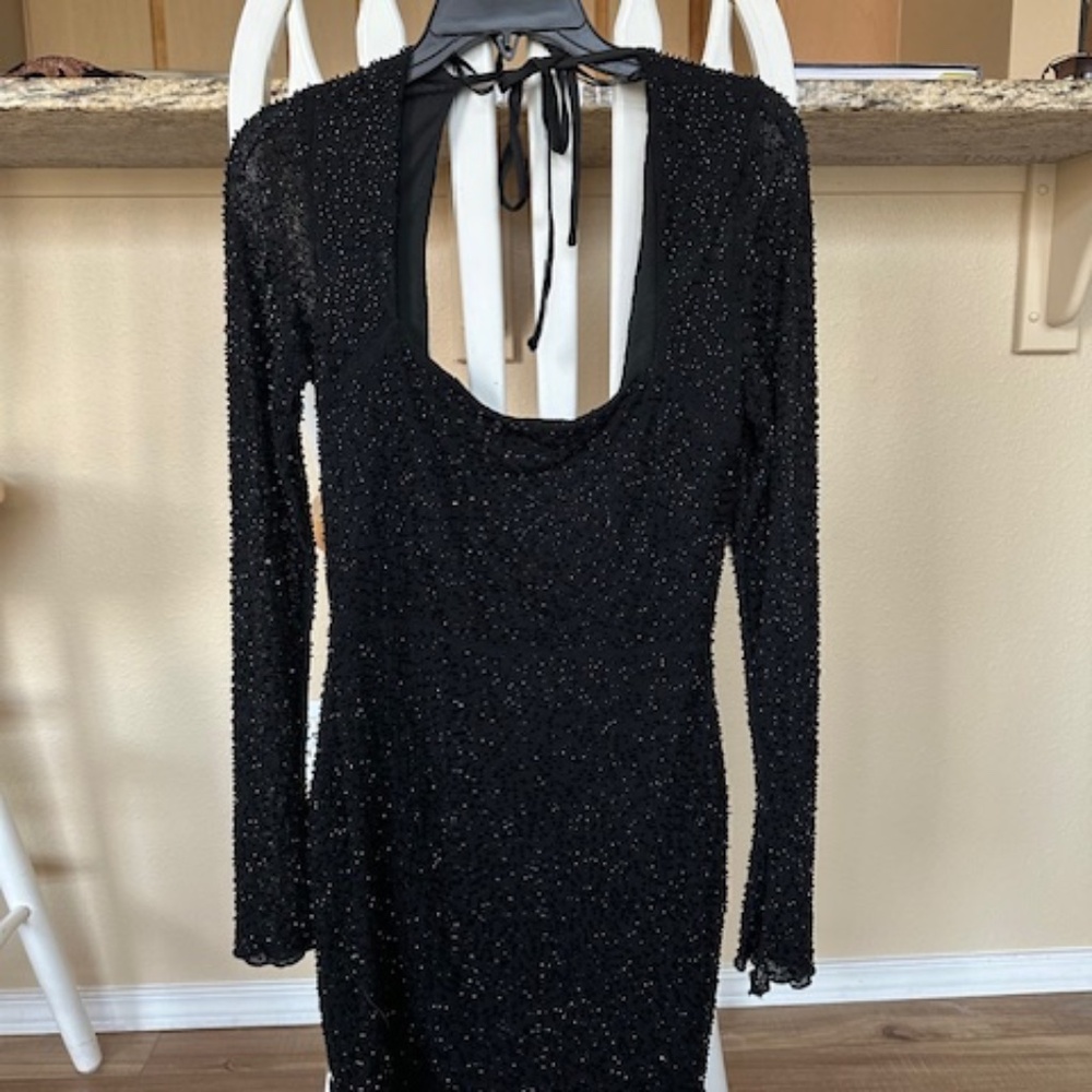 Black beaded dress for sale by Windsor. NWT Size medium, perfect for homecoming